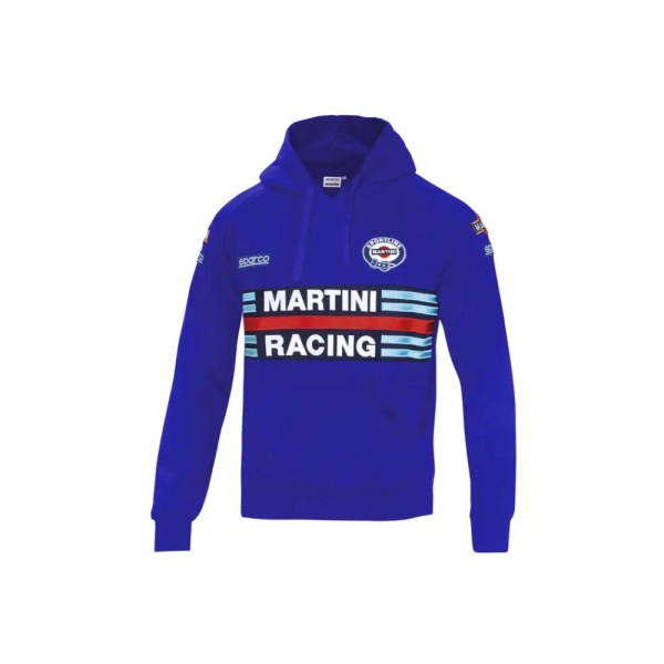 Sparco mikina s kapucňou Martini Racing, farba: modrá