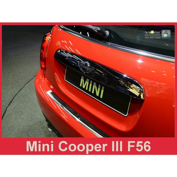 Kryt prahu zadných dverí Mini Cooper III F56 - nerez / karbon