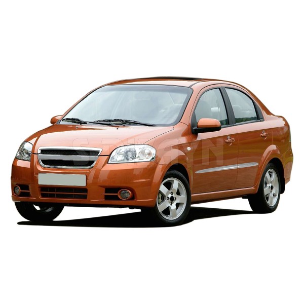 Nerez + ABS lišty dverí Chevrolet Aveo T250 Sedan