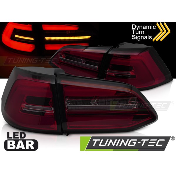 Volkswagen Golf 7 13-17 VARIANT - Zadné svetlá LED dymové červené SEQ