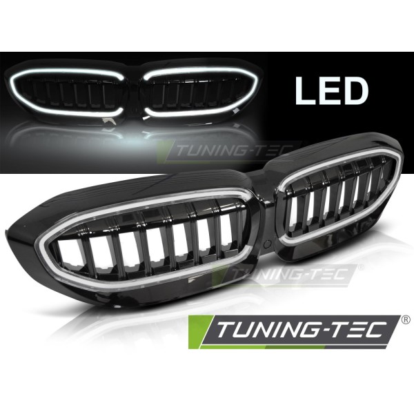 BMW G20/G21 19-22 - Predné ľadvinky BLACK s LED