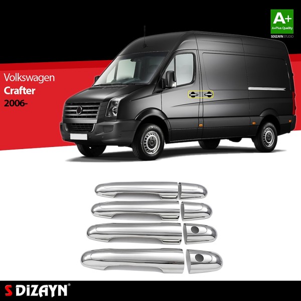 Nerez kryty kľučiek Volkswagen Crafter I - 8 ks