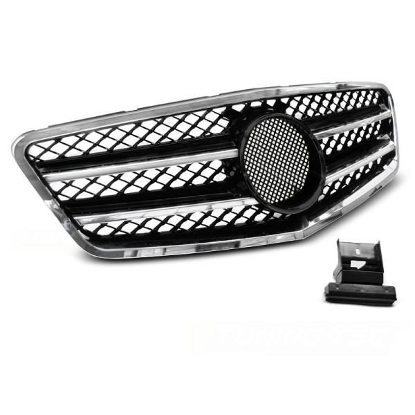 Mercedes W212 09-13 - Predná maska STYLE BLACK CHROME