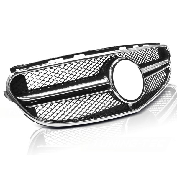 Mercedes W212 13-16 E63 AMG - Predná maska STYLE BLACK CHROME