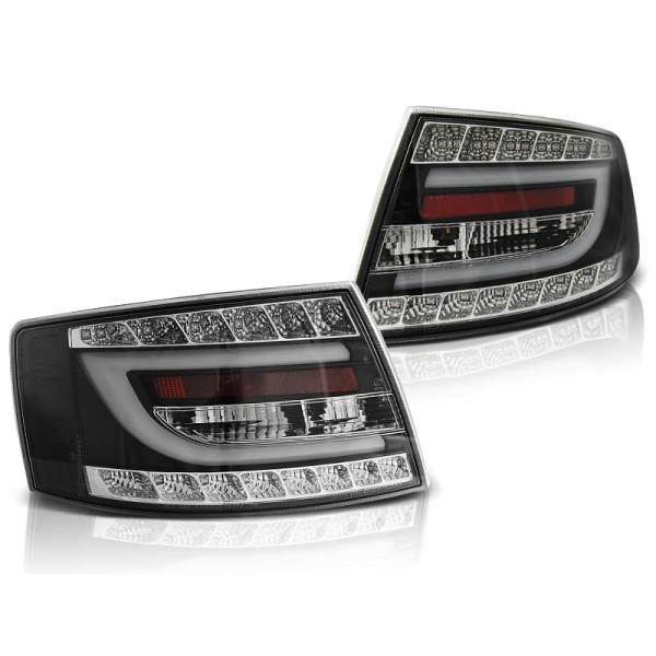 AUDI A6 C6 SEDAN 04-08 - zadné LED svetlá čierna 7-pin LED BAR