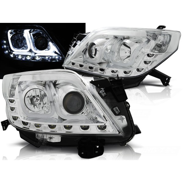 TOYOTA LAND CRUISER 150 09-13 - predné chrom svetlá TUBE LIGHT