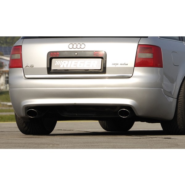 Rieger spoiler pod zadný nárazník S6 Look pro Audi A6 4B avant pred faceliftom r.v. 01/97-06/01, plast ABS bez povrchovej úpravy