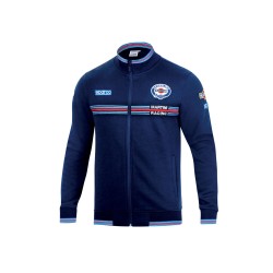 Sparco mikina na zips Martini Racing, farba: modrá