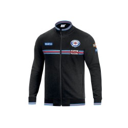 Sparco mikina na zips Martini Racing, farba: čierna