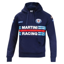 Sparco mikina s kapucňou Martini Racing, farba: tmavo modrá