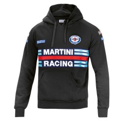 Sparco mikina s kapucňou Martini Racing, farba: čierna