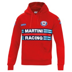 Sparco mikina s kapucňou Martini Racing, farba: červená