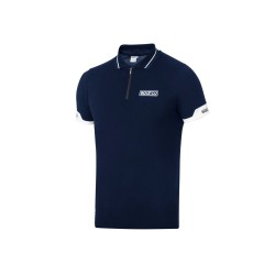 Sparco polokošeľa ZIP, farba: modrá