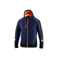 Sparco technická softshell bunda York, farba: modro-oranžová