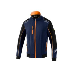 Sparco technická softshell lehká bunda, farba: modro-oranžová