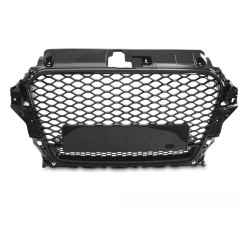 Audi A3 8V 2012-2016 - Predná maska ČIERNA LESKLÁ s PDC