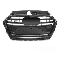 Audi A3 8V 2017-2020 - Predná maska ŠPORT S ŠTÝL ČIERNA LESKLÁ s PDC