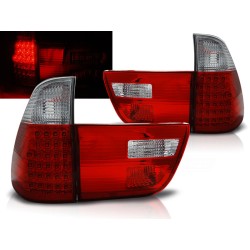 BMW X5 E53 99-06 - zadné LED svetlá červeno biela