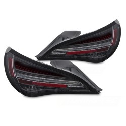 Mercedes CLA C117 / X117 2013-2019 - zadné LED svetlá čierna SEQ red bar s OEM LED