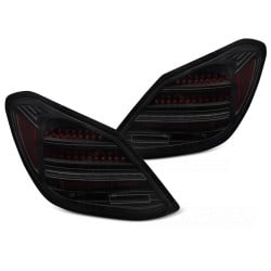 Mercedes triedy C W205 2014-2021 - zadné LED svetlá dymové SEQ RED BAR pre model s OEM žiarovkovými svetlami