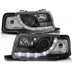 Audi 80 B4 09.91-04.96 - predné čierna svetlá s LED svietením