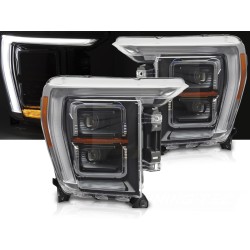 FORD F150 MK14 2020-2023 - predné svetlá FULL LED čierna DRL SEQ