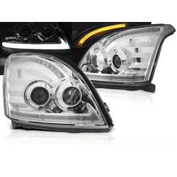 TOYOTA LAND CRUISER 120 03-09 - predné chrom svetlá TUBE LIGHT s LED dynamickým blinkerom