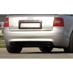 Rieger spoiler pod zadný nárazník S6 Look pro Audi A6 4B avant pred faceliftom r.v. 01/97-06/01, plast ABS bez povrchovej úpravy